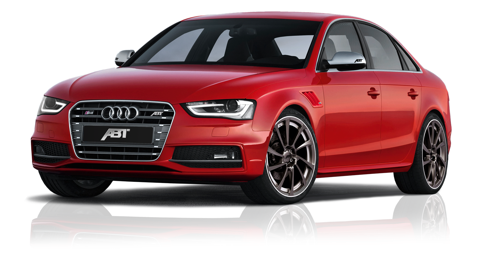 Red Audi with ABT tuning